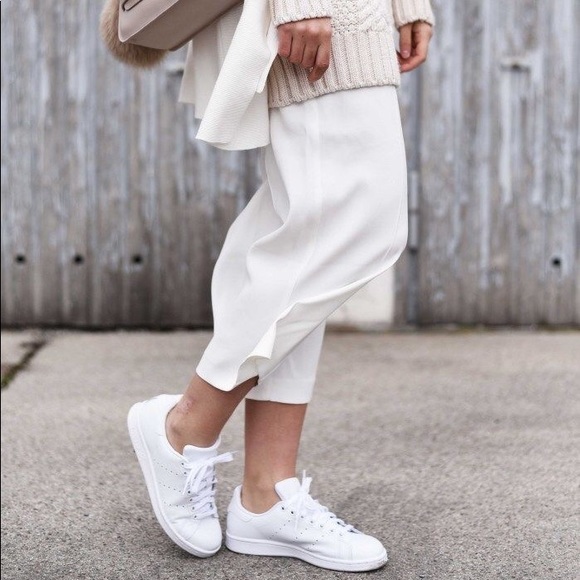 all white stan smith mens